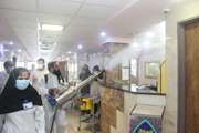 مرحله دوم ضد عفونی محیط بیمارستان شریعتی توسط گروه جهادی